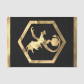 RPG Dragon | Gold Fantasy tafelblad PnP Gamer Dice Tissuepapier (Voorkant)