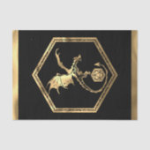 RPG Dragon | Goud Fantasy Tafelblad PnP Dobbelstee Tissuepapier (Voorkant)