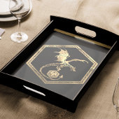 RPG Dragon | Goud Fantasy Tafelblad PnP Dobbelsten Tissuepapier