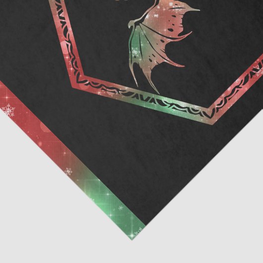 RPG Dragon | Kerstmis Fantasy Tafelbladspeler Dobb Tissuepapier (Detail)