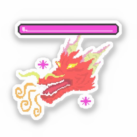 RPG Dragon Sticker (Voorkant)