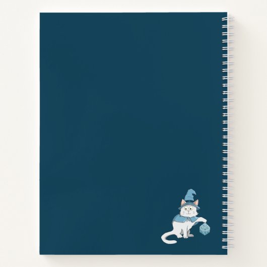 RPG Dungeon Meester Cat Notitieboek (Achterkant)