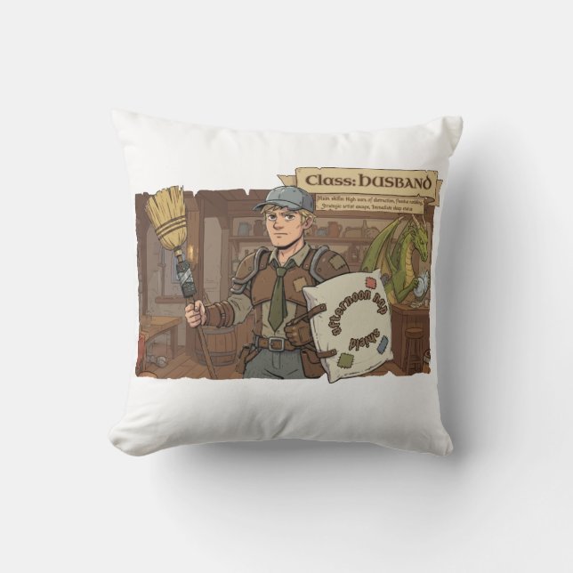 RPG Familie - Klasse Echtgenoot E Kussen (Voorkant)