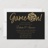 RPG Game Aan | Gouden Fantasy Tafel Top Retro Game Kaart (Voorkant)