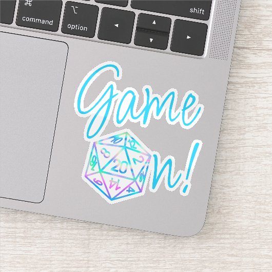 RPG Game Aan | Holo Fantasy Tabletop Retro Gamer Sticker (Detail)