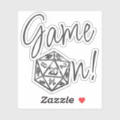 RPG Game Aan | Klassieke Fantasy Tafelblad Gamer D Sticker (Vel)