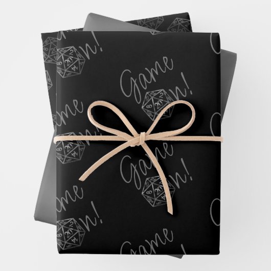 RPG Game Aan | Old School Tabletop Roleplayer Dobb Inpakpapier Vel (In situ)