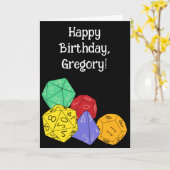 RPG-game dobbelstenen, bord, fantasy games geperso Kaart (Gele Bloem)