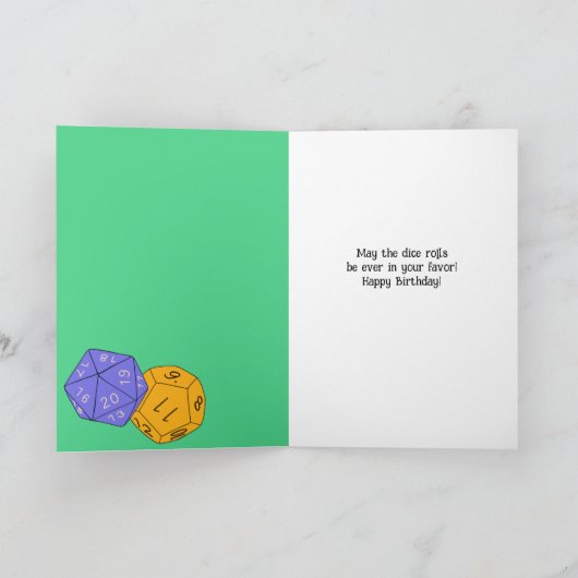 RPG-game dobbelstenen, bord, fantasy games persoon Kaart (Binnen)