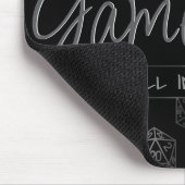 RPG Game On | Fantasy Tabletop Retro Gamer Dice Muismat (Hoek)