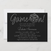 RPG Game On | Fantasy Tabletop Retro Gamer Dobbels Kaart (Voorkant)