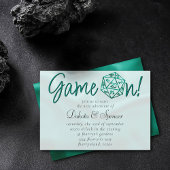 RPG Game On | Groen Retro Tafelblad Gamer Dobbelst Kaart