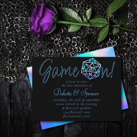 RPG Game On | Holo Fantasy Tafelblad PnP Speler Do Kaart