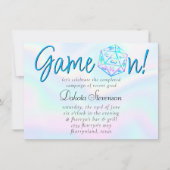 RPG Game On | Holo Fantasy tafelblad Retro Gamer Kaart (Voorkant)