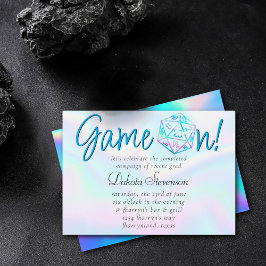 RPG Game On | Holo Fantasy tafelblad Retro Gamer Kaart