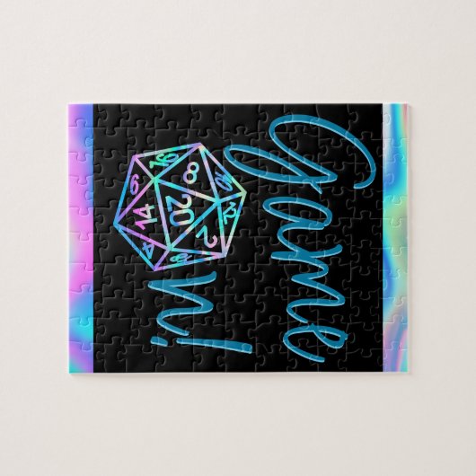 RPG Game On | Holo Fantasy tafelblad Retro Gamer Legpuzzel (Horizontaal)