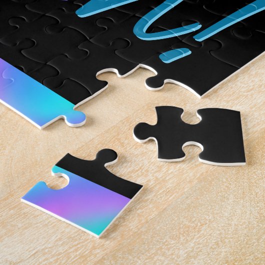 RPG Game On | Holo Fantasy tafelblad Retro Gamer Legpuzzel (Zijkant)