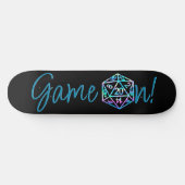 RPG Game On | Holo Fantasy tafelblad Retro Gamer Persoonlijk Skateboard (Horizontaal)