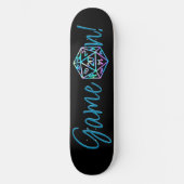 RPG Game On | Holo Fantasy tafelblad Retro Gamer Persoonlijk Skateboard (Voorkant)