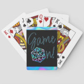 RPG Game On | Holo Fantasy tafelblad Retro Gamer Pokerkaarten (Achterkant)