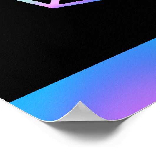 RPG Game On | Holo Fantasy tafelblad Retro Gamer Poster (Hoek)