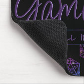 RPG Game On | Nebula Fantasy Tafelblad Gamer Dice Muismat (Hoek)