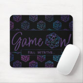 RPG Game On | Nebula Fantasy Tafelblad Gamer Dice Muismat (Met muis)