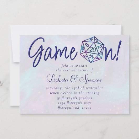 RPG Game On | Nebula Fantasy Tafelbladspeler Dobbe Kaart (Voorkant)