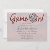 RPG Game On | Rode Fantasy Retro PnP Tafelblad Dob Kaart (Voorkant)