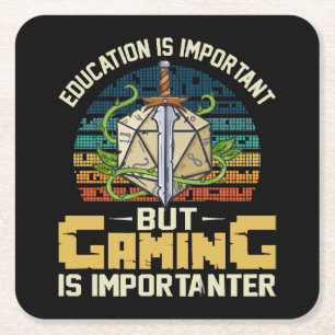 rpg-gamen is belangrijker kartonnen onderzetters