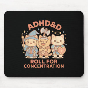 Rpg Gamer Adhd&d Rol Voor Concentratie Geek C Muismat