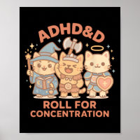 Rpg Gamer Adhdandd Rol Voor Concentratie Geek Kat