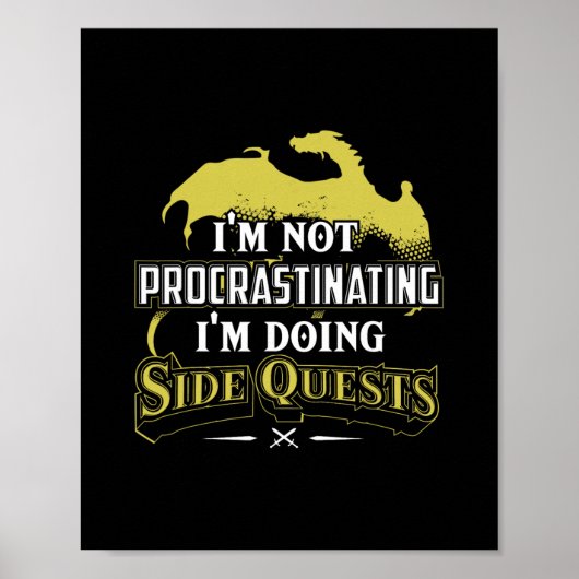 Rpg Gamer Ik Doe Zijmissies - Casual Crew Neck Poster (Voorkant)