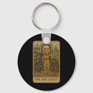 Rpg Gamer Katten Grappige Zijmissie Tarotkaart Ner Sleutelhanger