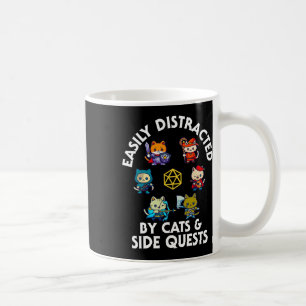 Rpg Gamer Katten Zijmissie Grappige Nerd Adhd Kat Koffiemok
