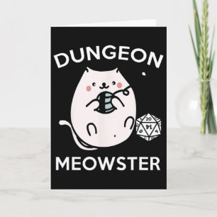 Rpg Gamer Katten Zijmissie Grappige Nerd D20 Dobbe Kaart