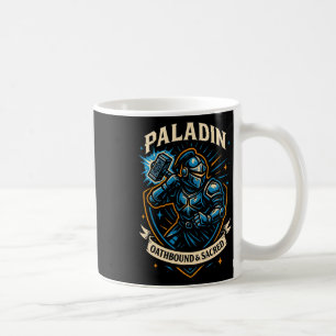 Rpg Gamer Paladin D20 Dobbelsteen Nerdy Geek Manne Koffiemok