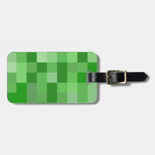 RPG Gamer Pixel Patroon Bagagelabel (Voorkant horizontaal)