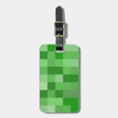RPG Gamer Pixel Patroon Bagagelabel (Voorkant verticaal)