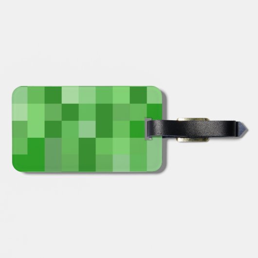 RPG Gamer Pixel Patroon Bagagelabel (Achterkant horizontaal)