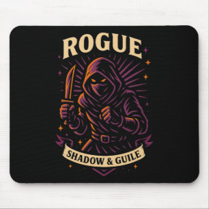Rpg Gamer Rogue D20 Dobbelsteen Nerdy Geek Mannen Muismat