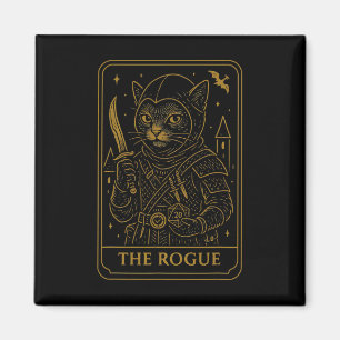 Rpg Gamer Rogue D20 Dobbelstenen Nerdy Geek Kat Ma Magneet