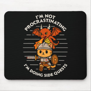 Rpg Gamer T-shirt Ik doe zijmissies Mannen Vrouwen Muismat