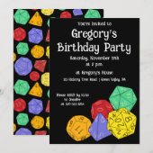 RPG Gaming Dice, Board, Fantasy Games, Geachte Par Kaart (Voorkant / Achterkant)