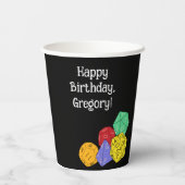 RPG Gaming Dice, Board, Fantasy Games, Geachte Par Papieren Bekers (Achterkant)