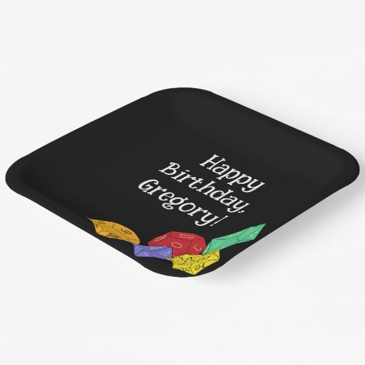 RPG Gaming Dice, Board, Fantasy Games, Geachte Par Papieren Bordje (Gebogen)