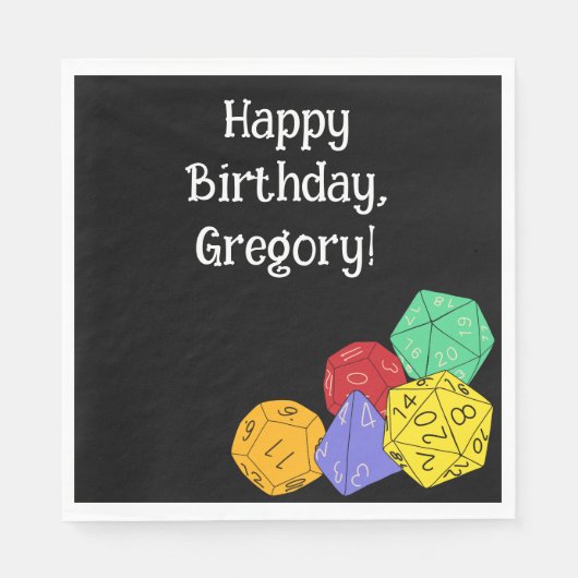 RPG Gaming Dice, Board, Fantasy Games, Geachte Par Servet (Voorkant)