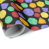 RPG Gaming Dice, Board, Fantasy Games gepatterd Cadeaupapier (Rol Hoek)