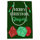 RPG Gaming Dice, Board, Fantasy Games Kerstmis Medium Cadeauzakje (Voorkant)