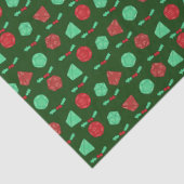 RPG Gaming Dice, Board, Fantasy Games Kerstmis Tissuepapier (Detail)